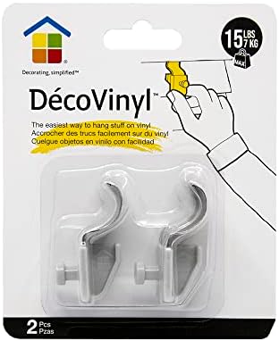 קישוט UTR | Décovinyl | חור מפתח | 15 lb | 6 PC Project Project Pack | קולב ויניל